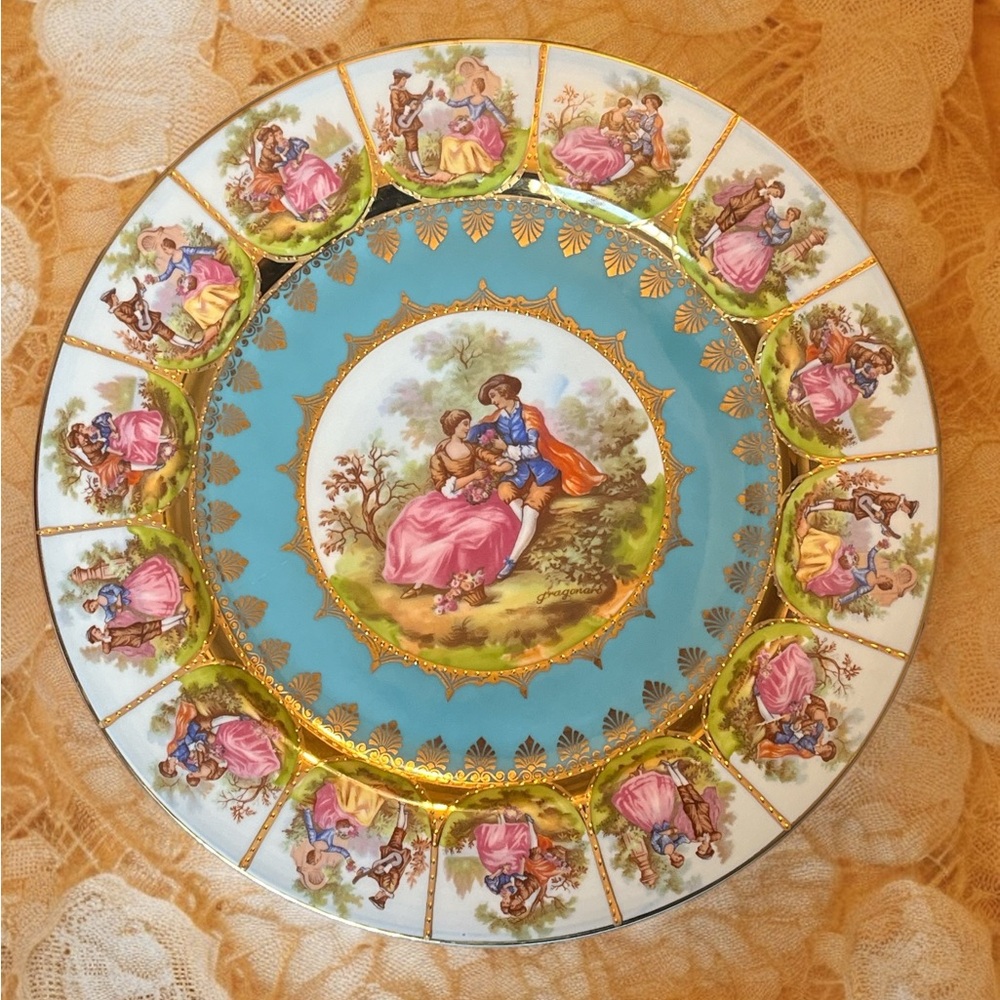 STW Bavaria Fragonard Courting Couple Plate